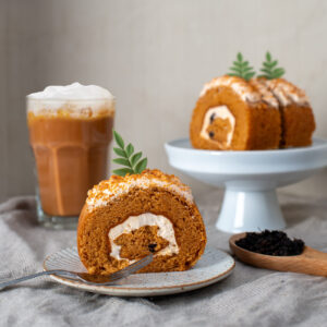 Thai Milk Tea Swiss Roll